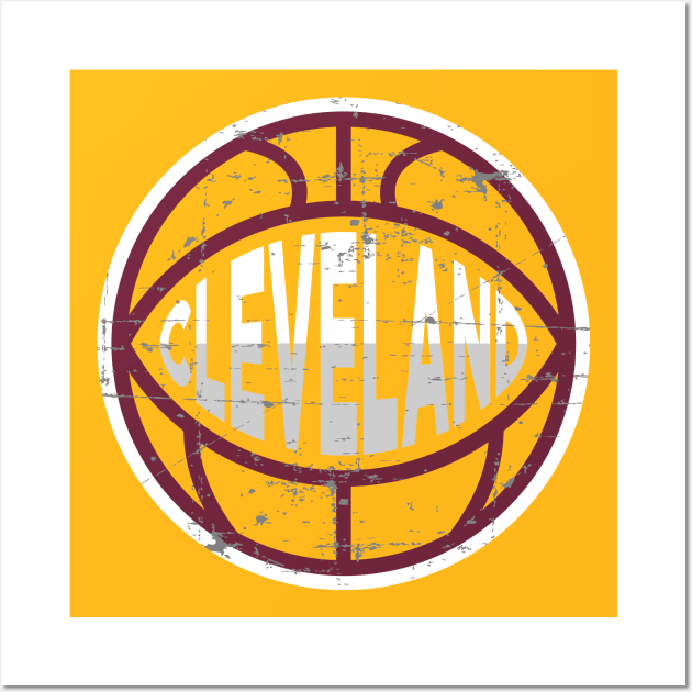 Cleveland Basketball 1 Wall Art by HooPet